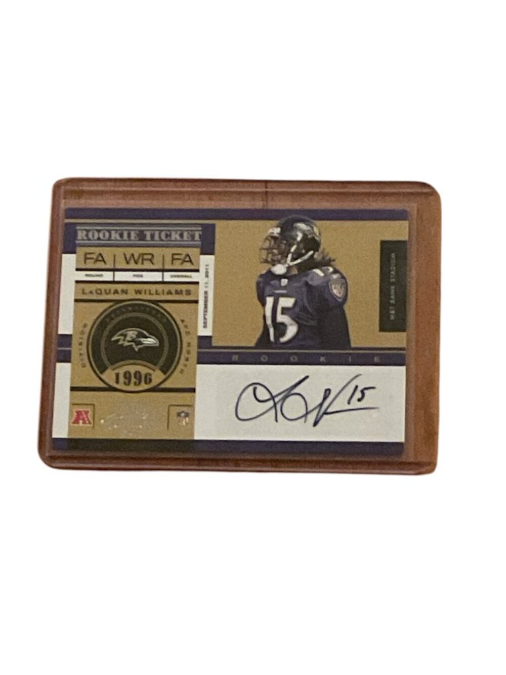 2011 Panini Playoff Contenders #152 LaQuan Williams Autographed Card